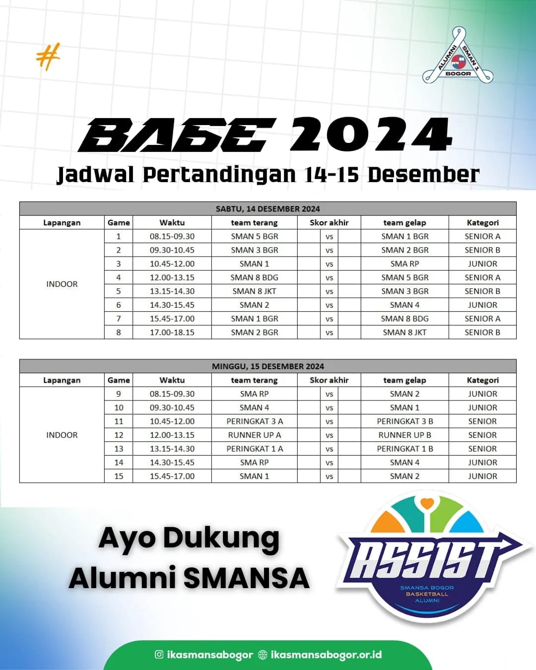 You are currently viewing Bogor Alumni Basketbaal Exhibition Kembali Digelar Ikasmansa