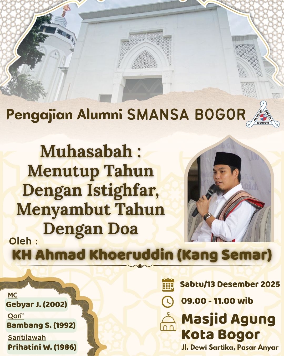 You are currently viewing 13 Desember 2025, Ikuti Pengajian Ikasmansa Sambut Akhir Tahun